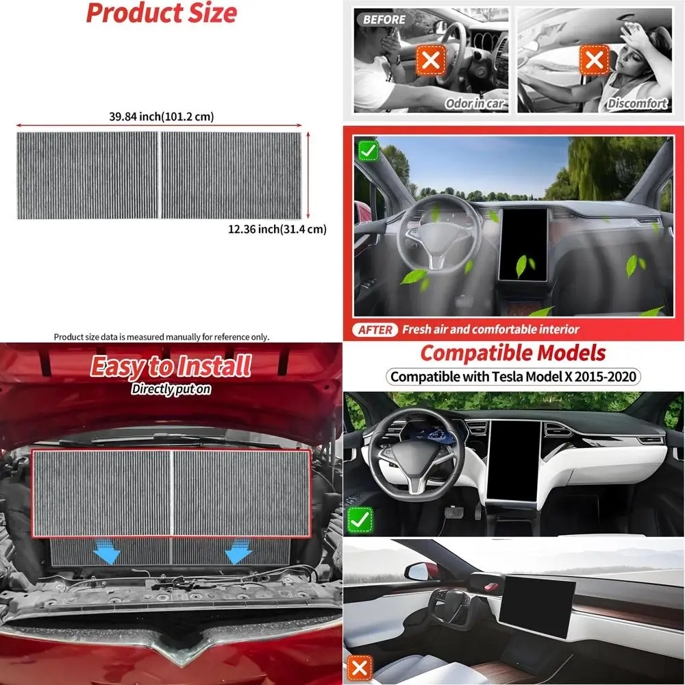 

Сменный салонный фильтр для моделей 2015-2020 годов с HEPA-фильтром и активированным углем