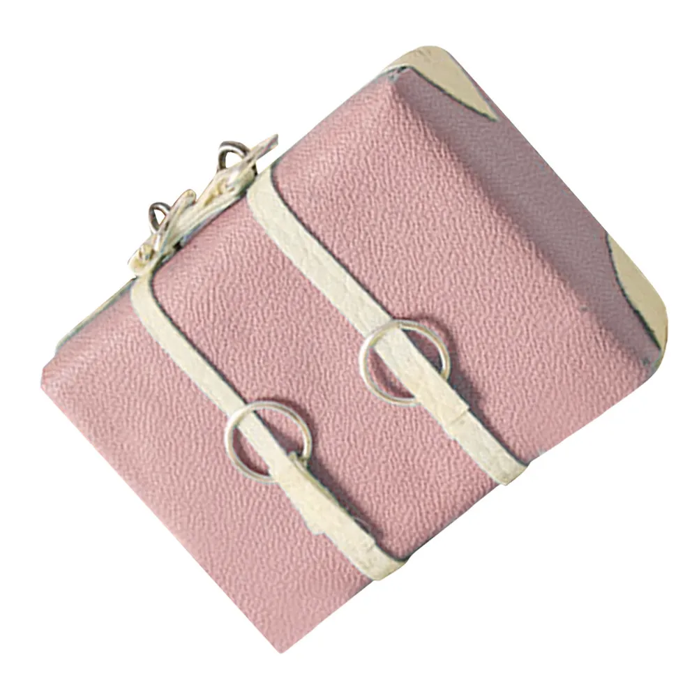 

Miniature Vintage Suitcase Handcrafted Detail Chic Colors Smooth Surface Mini House Ornament Miniature Travel Luggage Case Mini