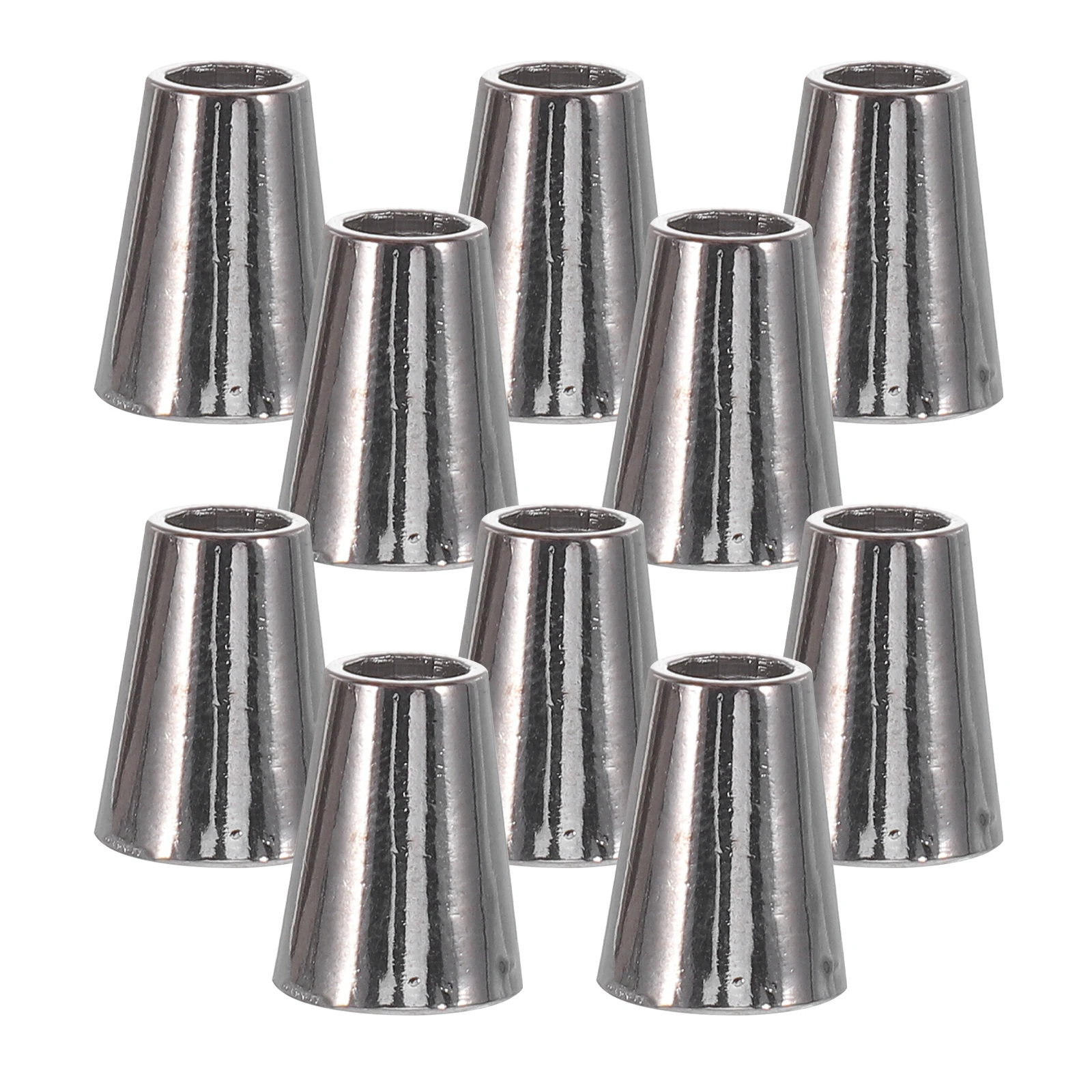 

50pcs Flared Cotton Rope Buckle Zinc Alloy Metal Cord Locks for Drawstrings Durable Precision Design Lightweight