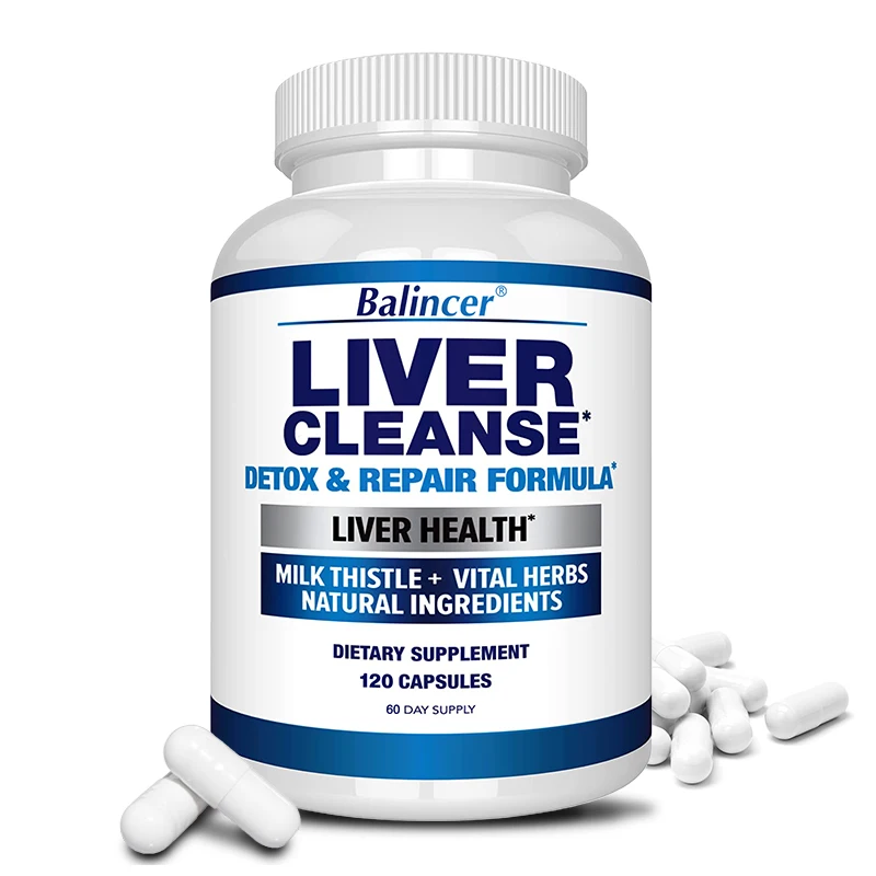 

Natural Milk Thistle Supplement - Rich Silymarin & Dandelion Root, Detox Cleansing, for Liver Health, Supports Liver Function