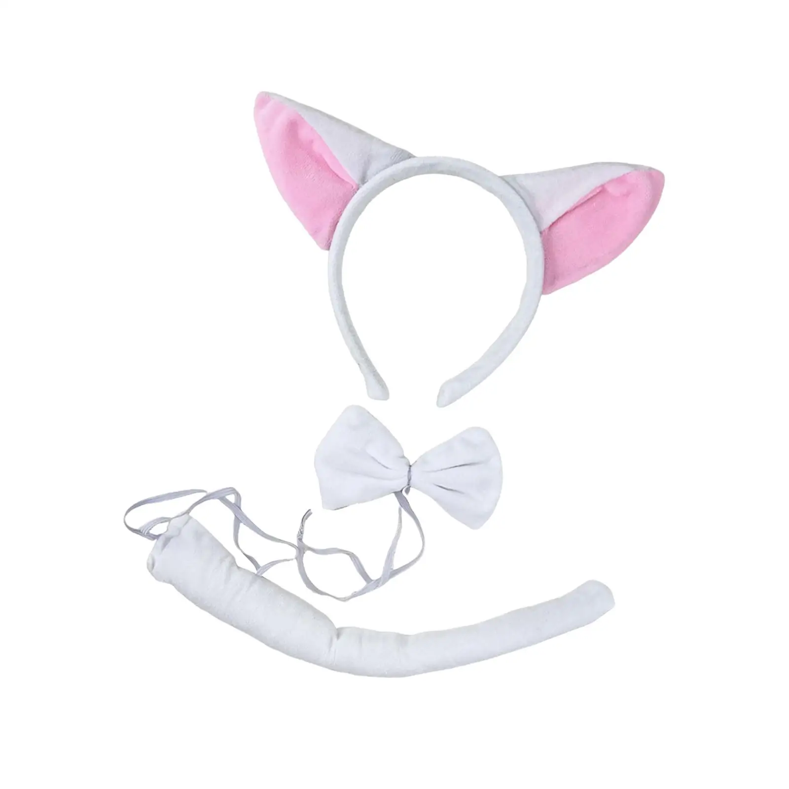 Fox Ears and Tail Set for Kids Adults for Stage Performance Night Club Birthday