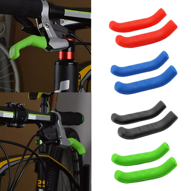 1 Pairs Soft TPR Brake Lever Cover for Bicycle Brake Handle Protector Case Universal Bike Brake Lever Cover Sleeve 7.5*1.7*1.2cm