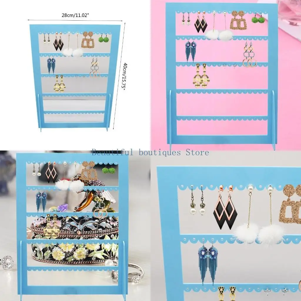 

U4LF Earring Storage Artifact Earrings Shelf Display Stand Vertical Shop Stall Holder