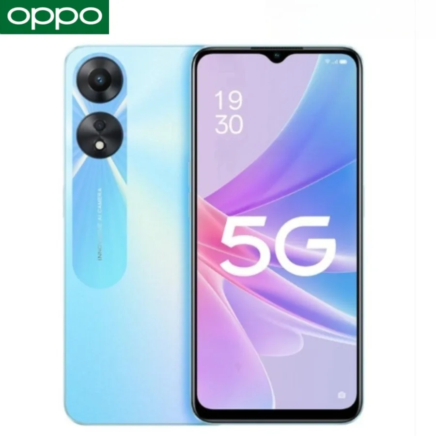 OPPO A58 5G smartphone, featuring 33W fast charging, a 5000mAh battery, a 50-megapixel camera, and a 90Hz display