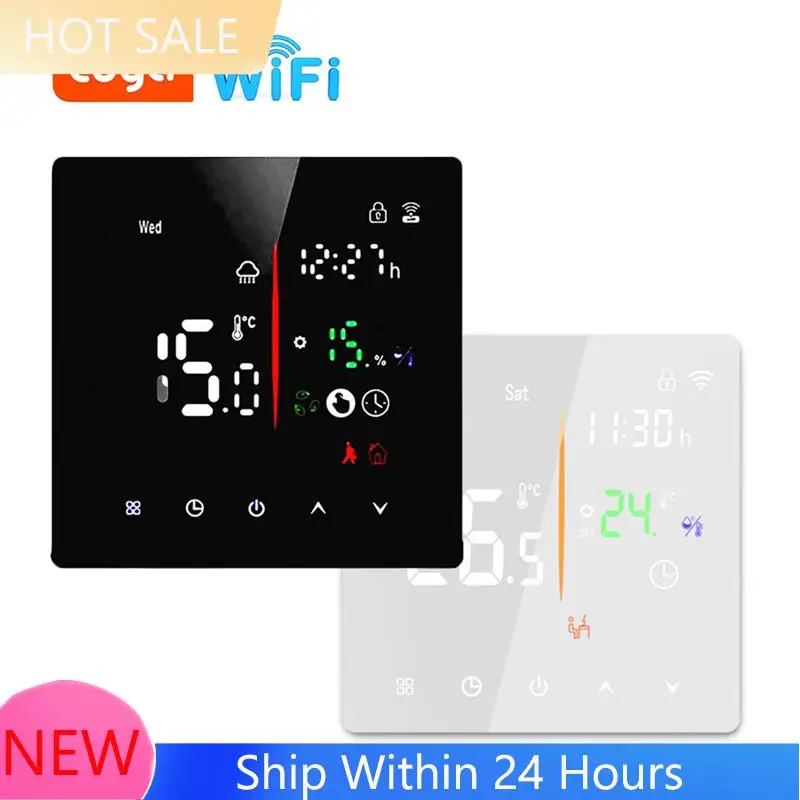 【2025 CALIENTE】Termostato inteligente Tuya Wifi termostato programable para casa 16A calefacción eléctrica Control de pantalla táctil B