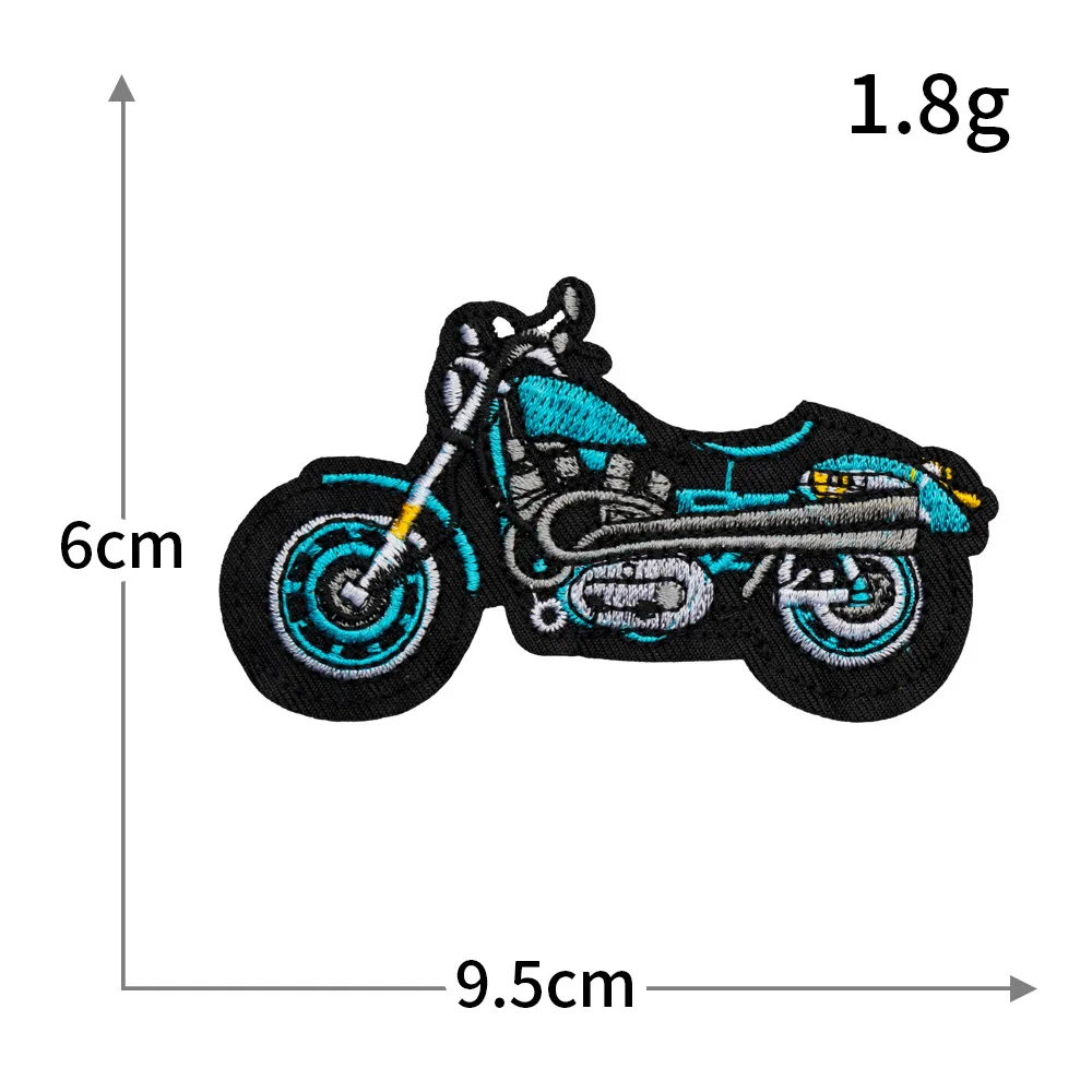 Wholesale Motorcycle Punk Embroidered Cartoon Biker Style Iron On Patch For Jacket,Backpack