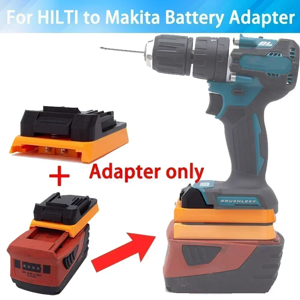 

Adapter For HILTI 22V B22 CPC Lithium Battery Converter to for MAKITA 18V Series Cordless Tools (Adapter only)