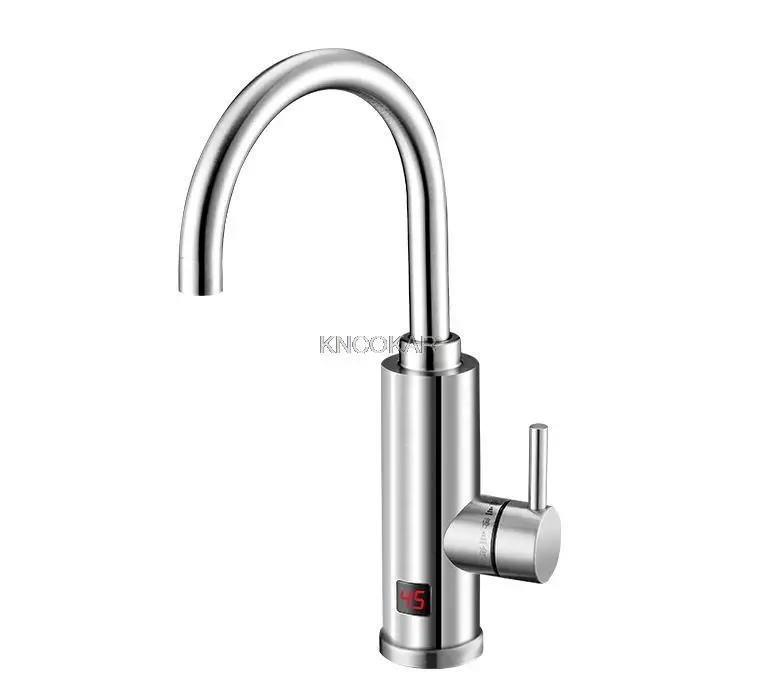 

Электрический водонагреватель, мгновенный водонагреватель из нержавеющей стали, вращающийся на 360 градусов кухонный кран с дисплеем температуры