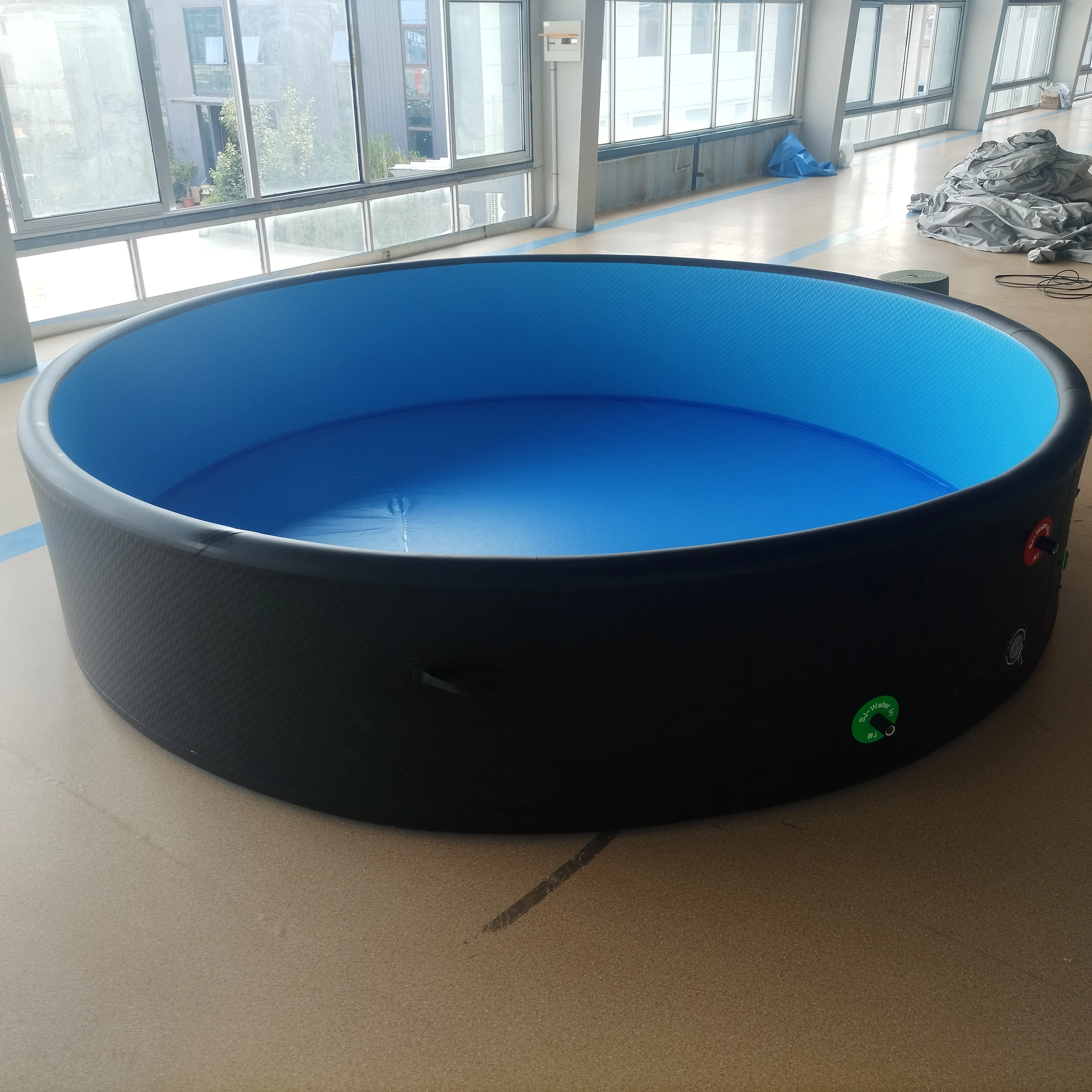 2025 New Design PVC Drop Stitch Inflatable Pool Portable Outdoor Foldable Inflatable Swimming Pool for Children and Adults