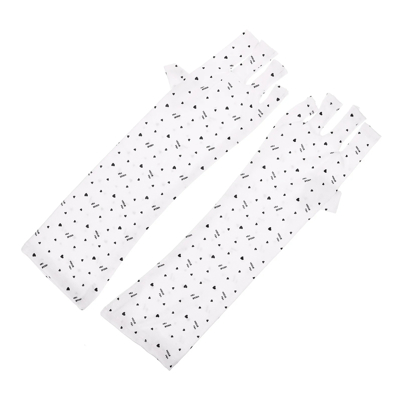 

1 Pair Uv Protection Gloves For Manicure Reusable Fingerless Anti-Uv Nail Art Hand Covers Cotton Polyester Tools