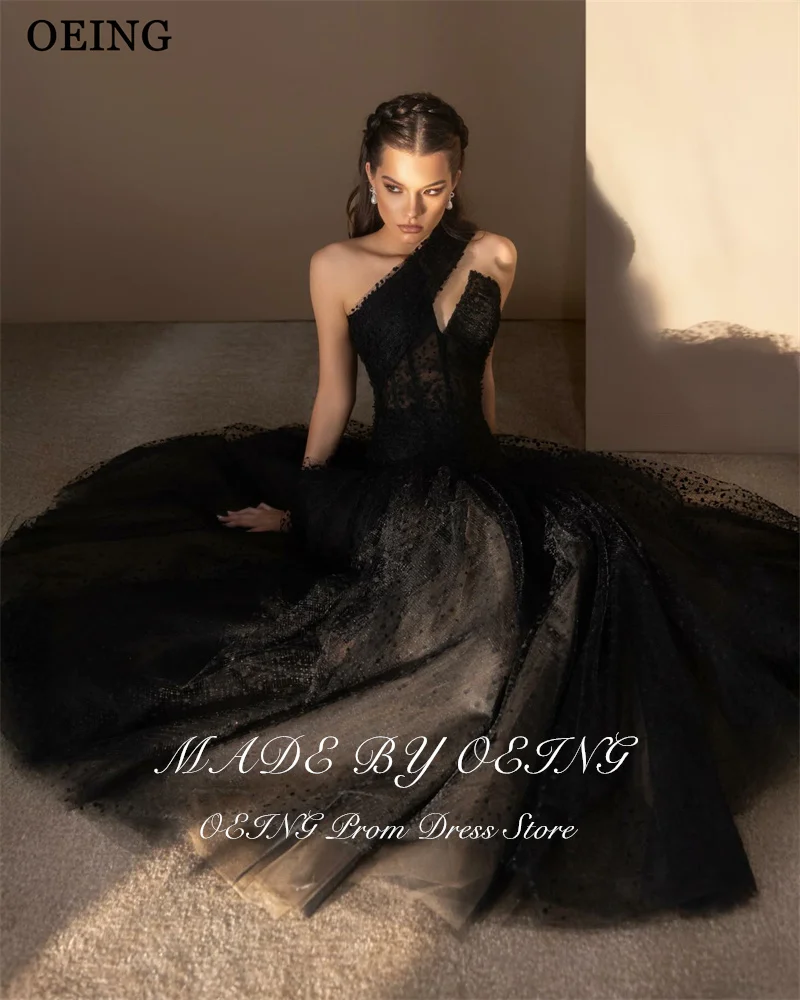 Oeing elegante a linha vestidos de baile um ombro drapeado bolinhas maxi vestidos de festa de aniversário gala robes de soirée personalizado