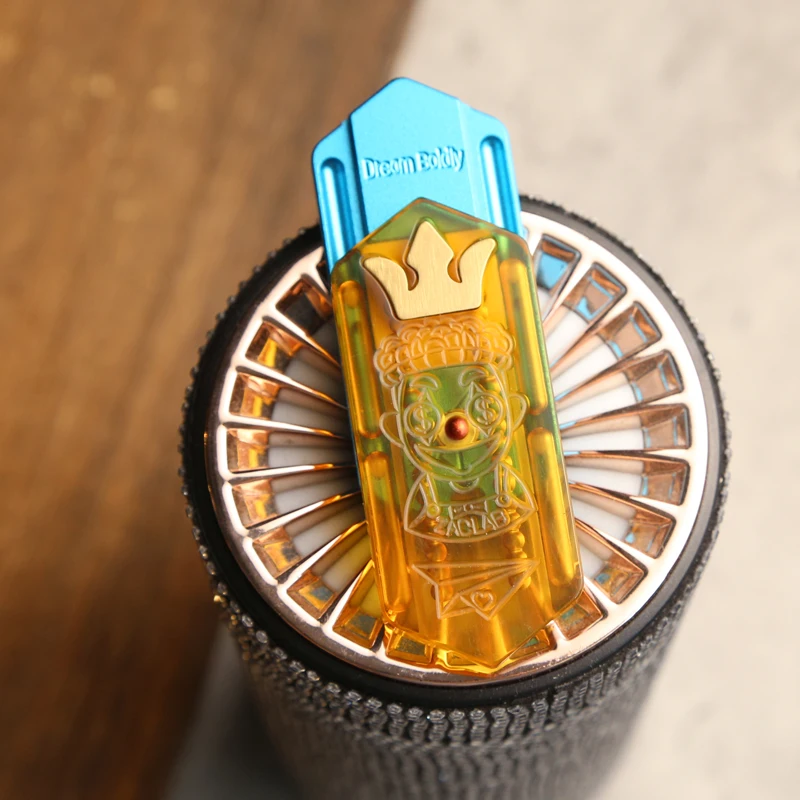 Klein vliegtuig PEI messing patch EDC fidget slider verlichten angst glijden speelgoed ADHD fidget speelgoed machines slider push fidget speelgoed