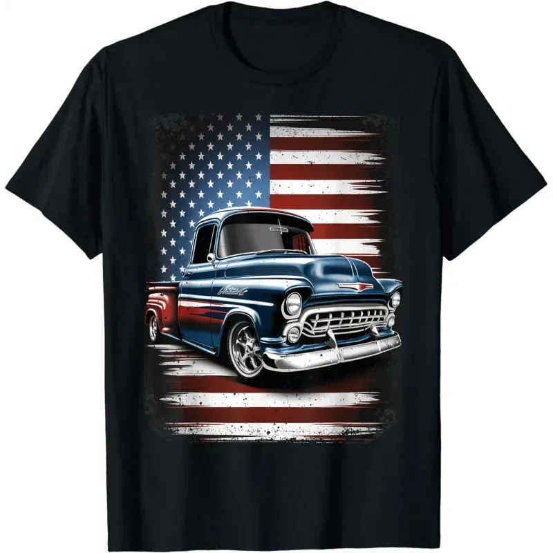 Classic Old July Patriotic Unisex T-shirts for Man Woman Short Summer Tees Casual Cotton Luxury brand Fashion Couple's Cloths