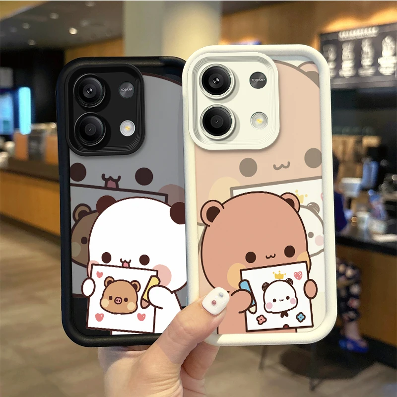 New BuBu DuDu Couple Phone Case For Redmi Note 13 12 Pro Plus Note 13 12 11 10 9 Pro 14C 12C 10C 9C A3 A2 A1 TPU Dustproof Cover