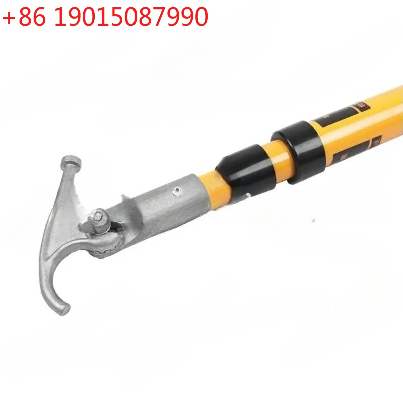 

Triangle Fiberglass FRP High Voltage Telescopic Hot Stick Operating Rod for Electric Power 3-10M