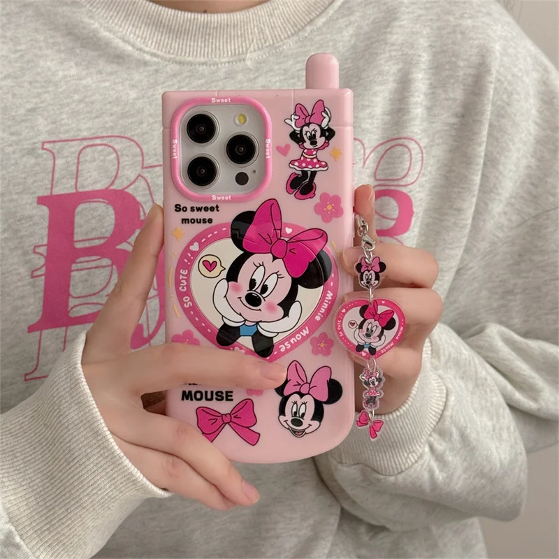 Disney Mickey Minnie Mouse Cute Siliocne Big Brother Phone Case For Apple iPhone 14 12 13 11 15 Pro Max Shockproof Back Cover