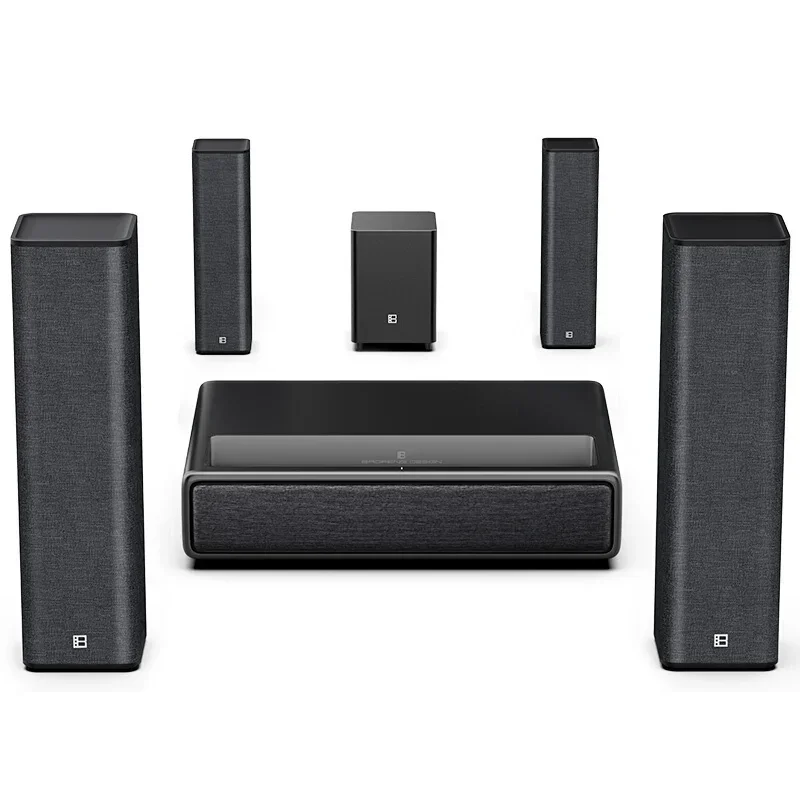 2025 venda quente Flyin M1 5000 Lumens 3D 4K Home Theater Android Ultra Short Throw TV com projetor de tela de 300 polegadas, conjunto de presente