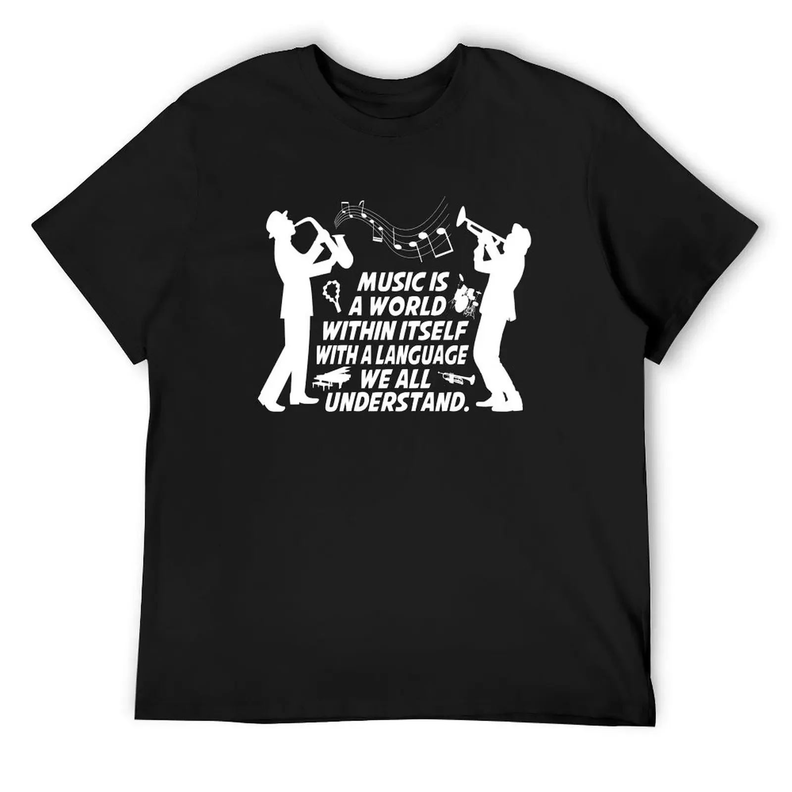

Black and white musician quote T-Shirt kawaii clothes Clothing sublime funny costumes slim fit t shirts for men