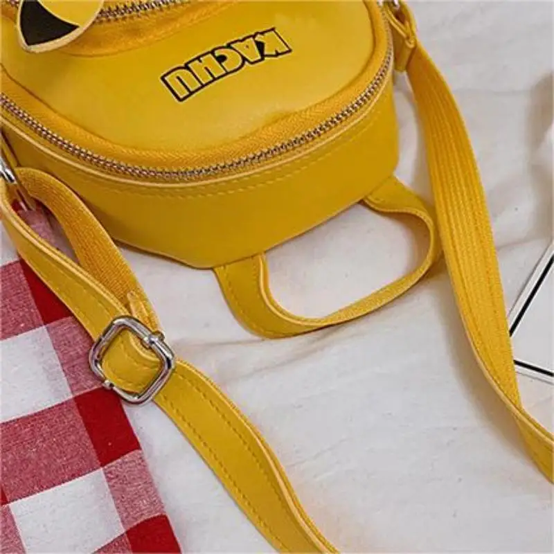 Cute Pikachu Fashion Simple Student Cartoon Messenger Bag Girls Small Shoulder Bag Small Bag Women Versatile School Backpack