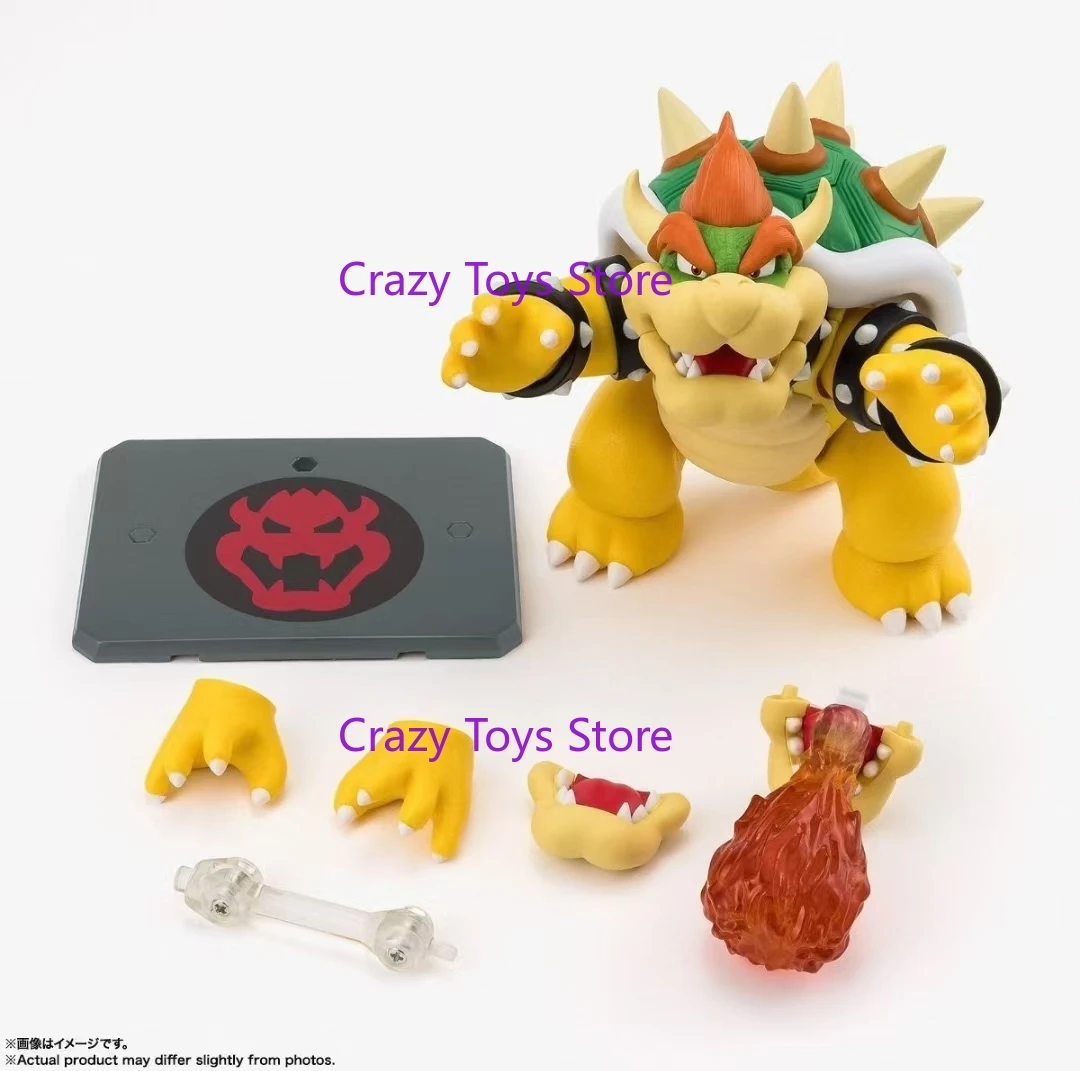 

Bandai SHF Bowser Pvc Super Mrio Anime Action Collection Figures Model Toys Figura Gift