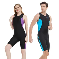 Donna uomo professionale al ginocchio Triathlon Racing Water Sport Competition costumi da bagno ad asciugatura rapida costume da bagno da surf da spiaggia