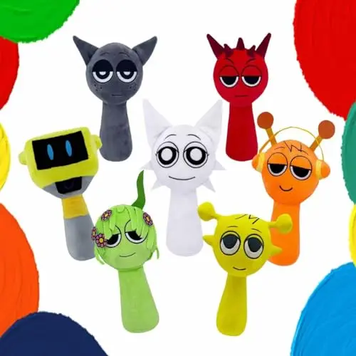 Poupées en peluche Sprunki pour enfants, jouets de jeu de dessin animé, oreiller doux et mignon, jouet Incredibox, cadeaux d'anniversaire et de Noël