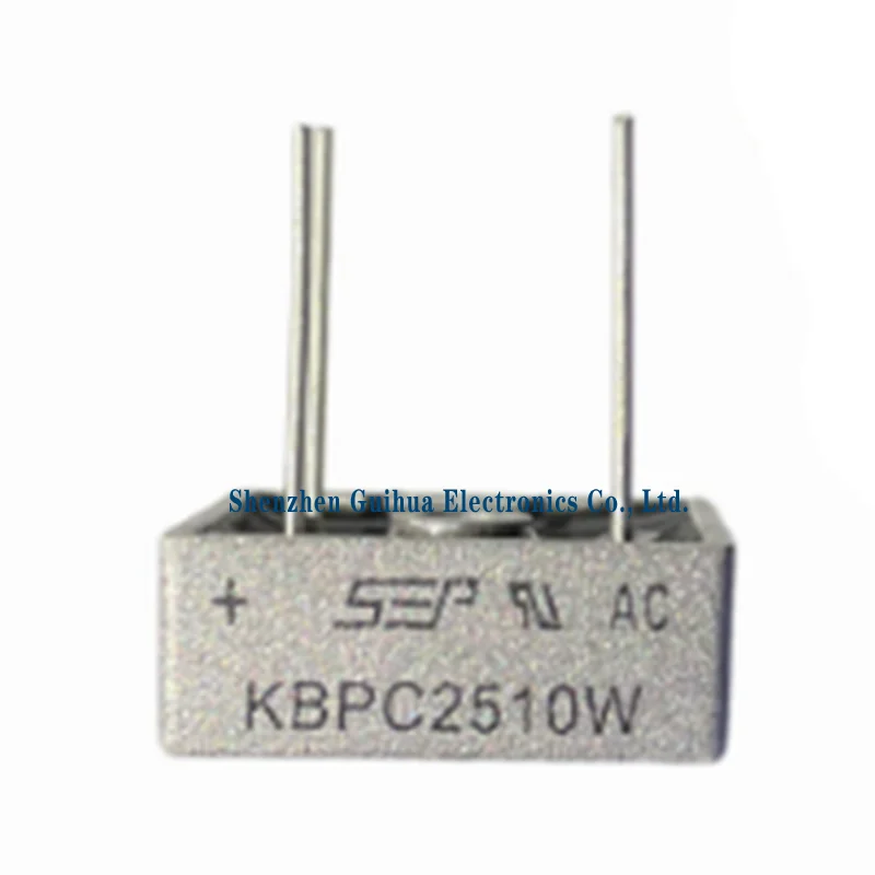 10pcs KBPC1010W 1510W 2510W 3510W KBPC5010W direct insertion single-phase rectifier bridge stack 35A 50A