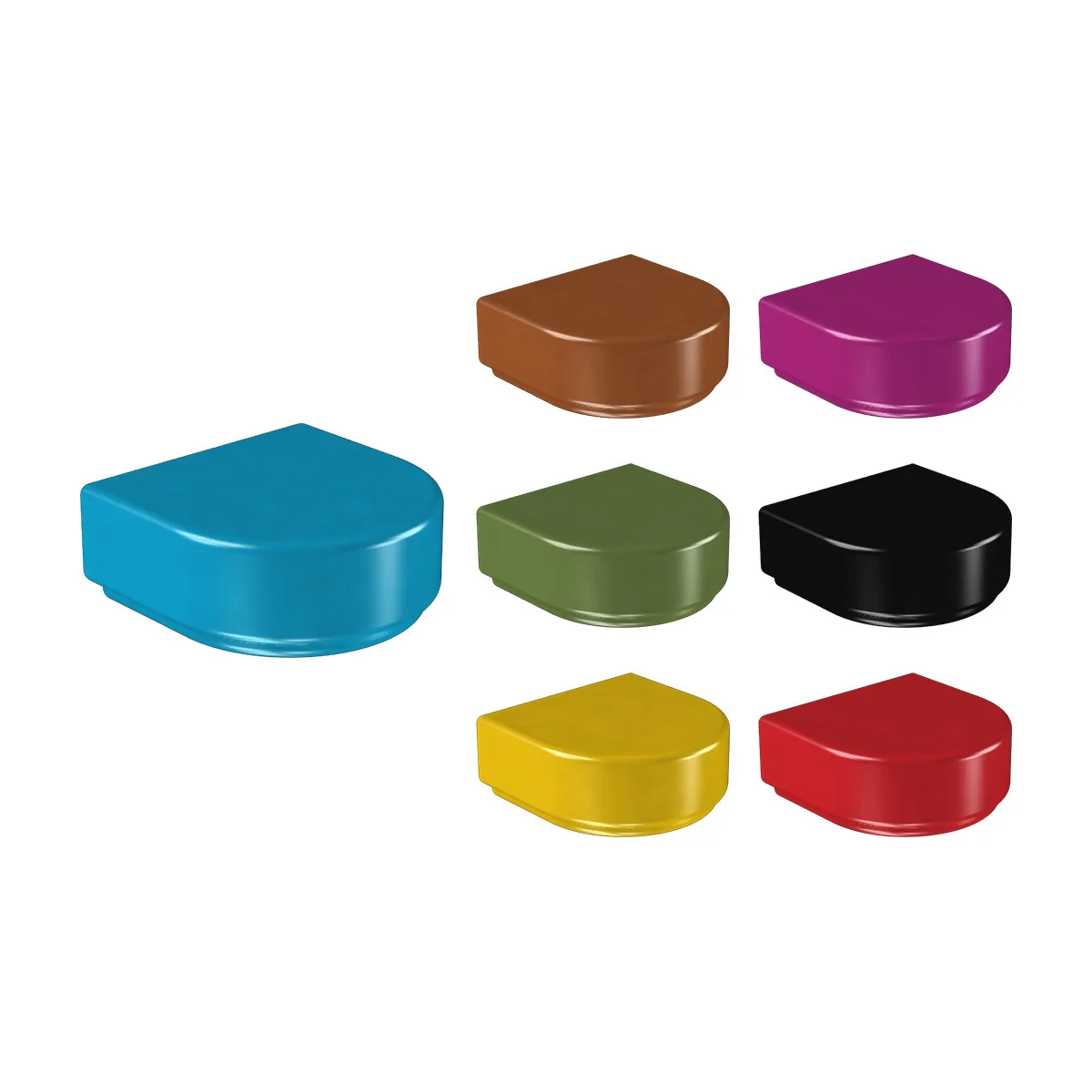 Small Particle Building Blocks Assembled Semicircular Rear 1 Hole Parts Wholesale 1292 Compatible with Lego 24246