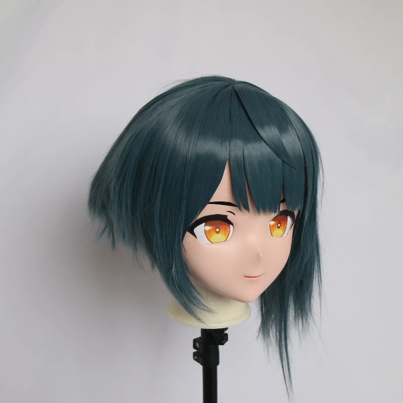 (R-Mask 02) Full Head Resin Cosplay Anime Touhou Project Kirisame Marisa Kigurumi Mask BJD Crossdresser Doll Transgender Mask