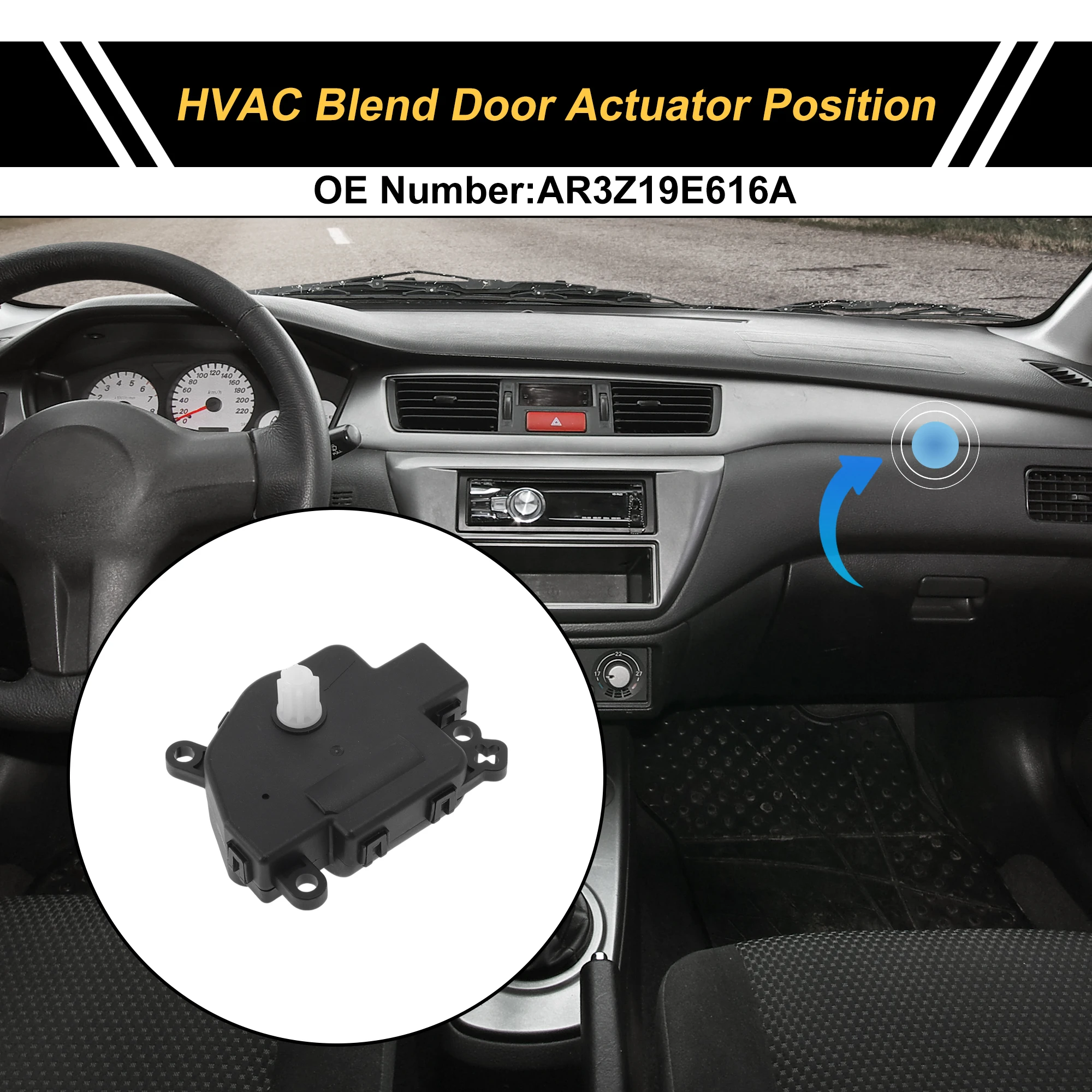 

Привод двери смеси обогревателя HVAC UXCELL для Ford Mustang 2011-2014 No AR3Z19E616A