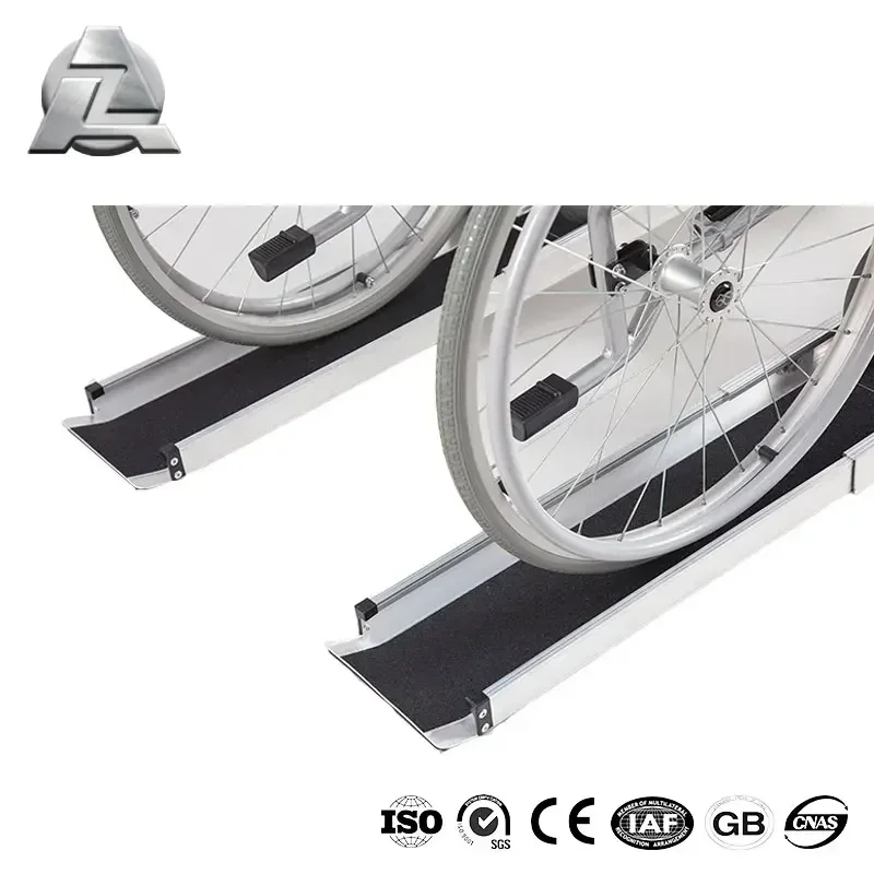 Different size of portable metal aluminum telescope telescopic wheelchair channel track ramp for steps