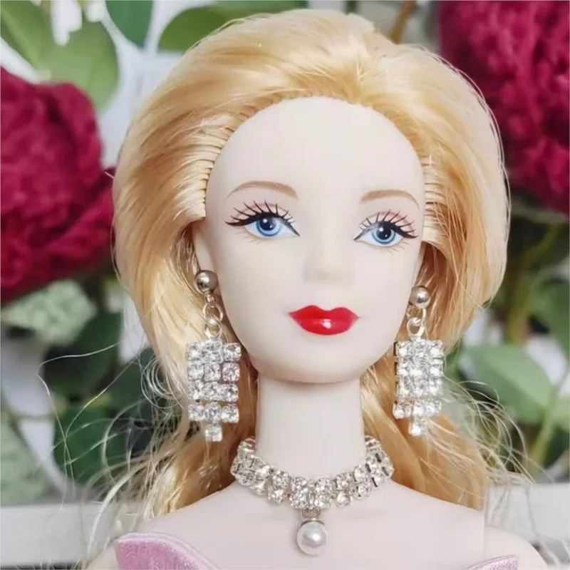 Puppe Halsketten Taille Kette Ohrringe 11,5 Zoll Puppe Luxus Mode Dress Up Zubehör Für FR BJD Puppe Schmuck 30CM 1/6 puppe Spielzeug