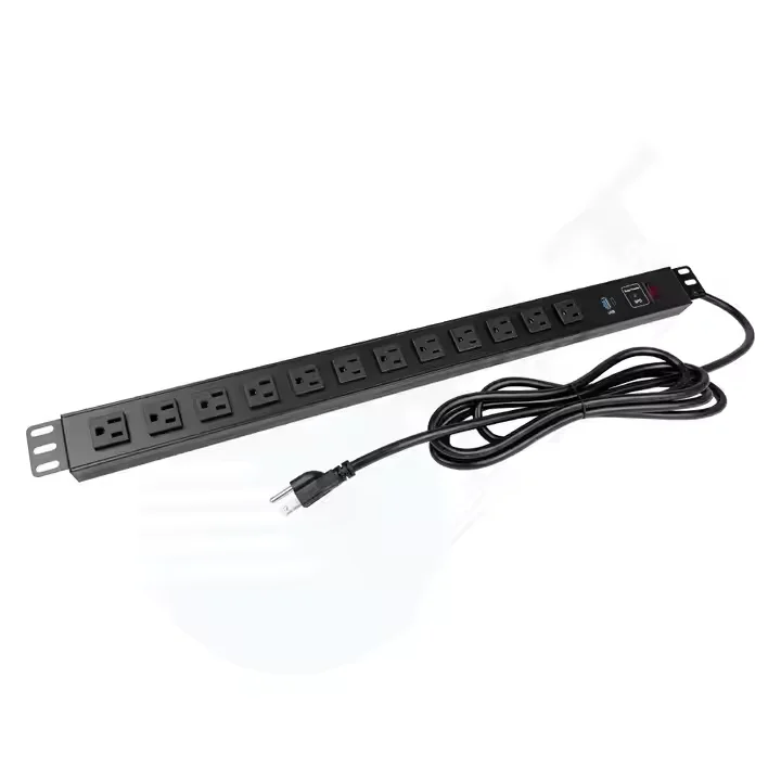 19inch cabinet Rack mounted power distribution unit PDU WITH SPD