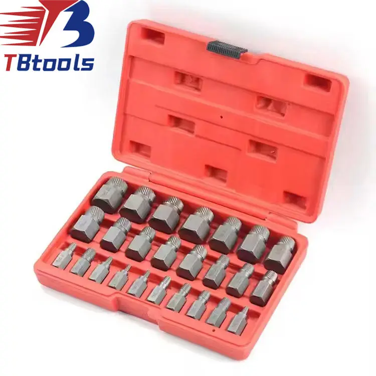 TBTOOLS Car Auto Multi-Spline Screw Drill Bits Bolt & Nut Extractor Tool Vehicle Repair Tools Maintenance Werkzeuge Set TB007