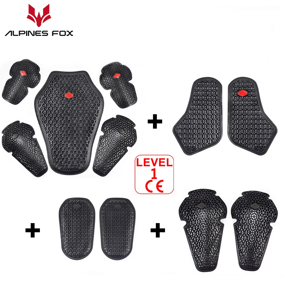 

CE Approved Motorcycle Shoulder Elbow Back Protector Pad Universal Motorbike Chest Pads Soft Motorcycle Jacket Insert Armor