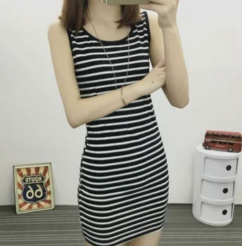 La nouvelle robe rayée sans manches