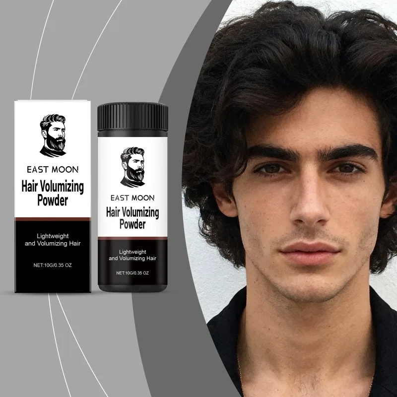 Men's Hair Volumizing Powder Creates Natural Fluffy Hairstyle Defines Hair Outline Compact Portable Design Lightweight