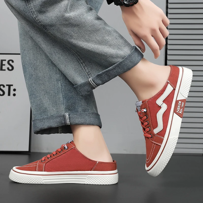 Men Espadrille Non-slip Casual Shoes Zapatos HombreLightweight Men's Canvas Shoes Comfortable Low-cutVulcanized Footwear