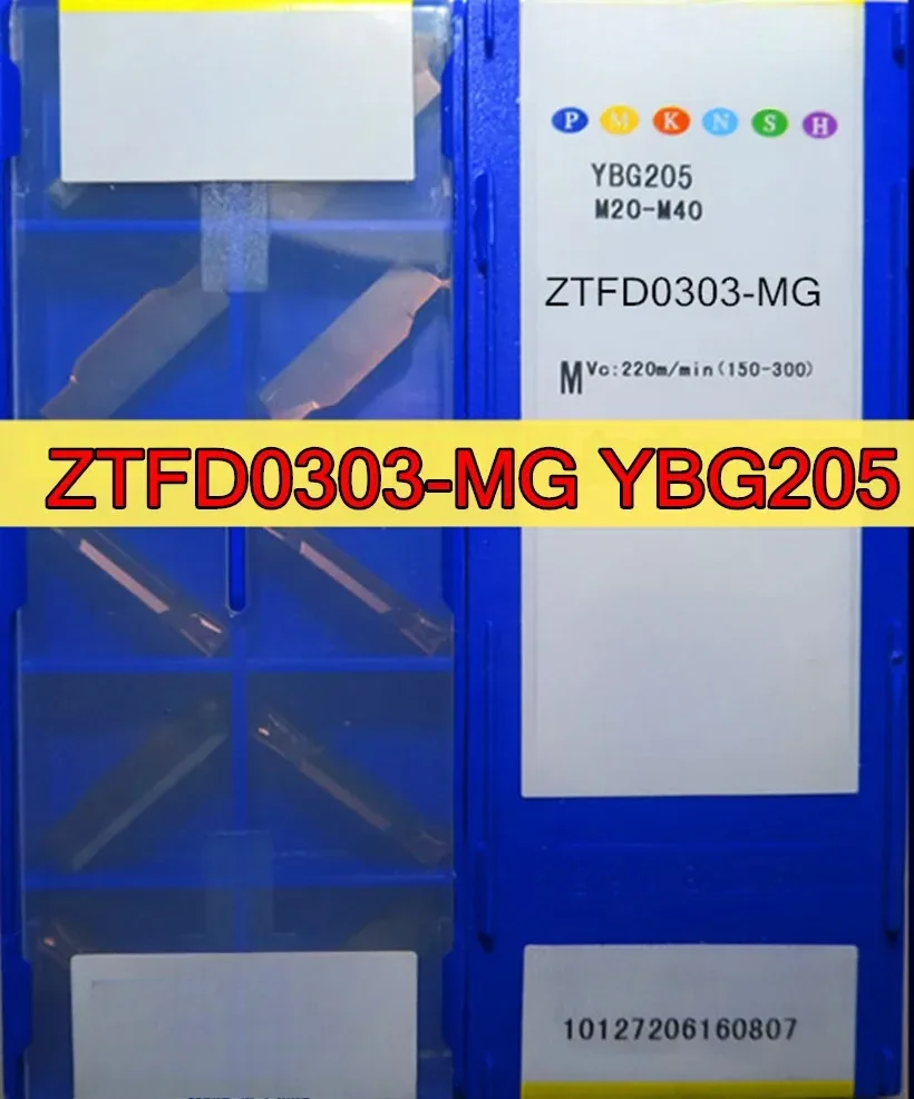 ZTFD0303-MG YBG205 10pcs 50pcs 100pcs ZCC.CT Carbide insert  YBG205=M20-M40 Processing: stainless steel Free shipping