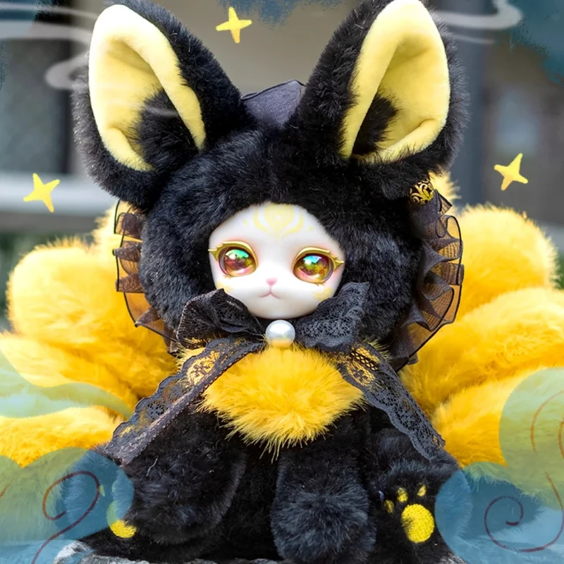 

Chinese Original Blessing Nine-Tailed Fox Series Blind Box Cute Mythical Plush Doll Trendy Collectible Toy Gift For Girls