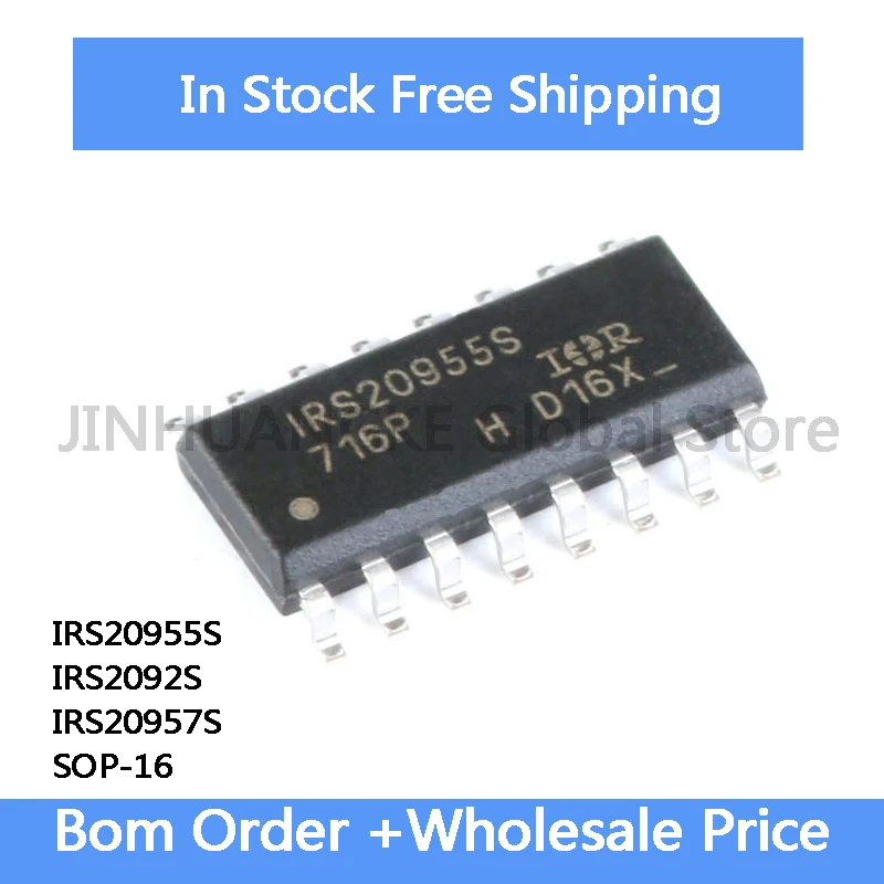 2Pcs IRS2092S SOP-16 IRS20955S IRS20957S In Stock Wholesale