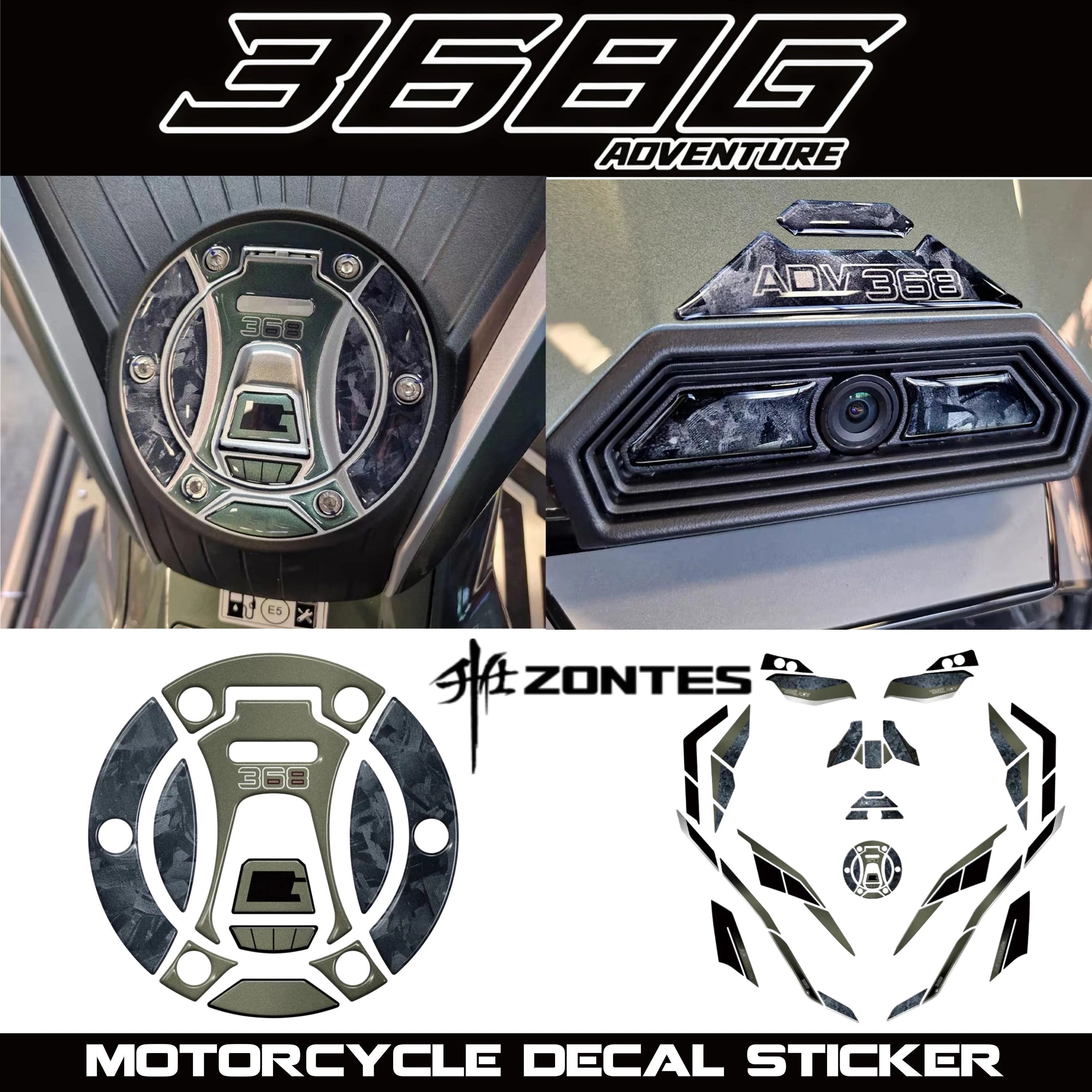 for-zontes-368g-2025-2026-オートバイ防水耐傷性-3d-ステレオ燃料タンクステッカー修正アクセサリー