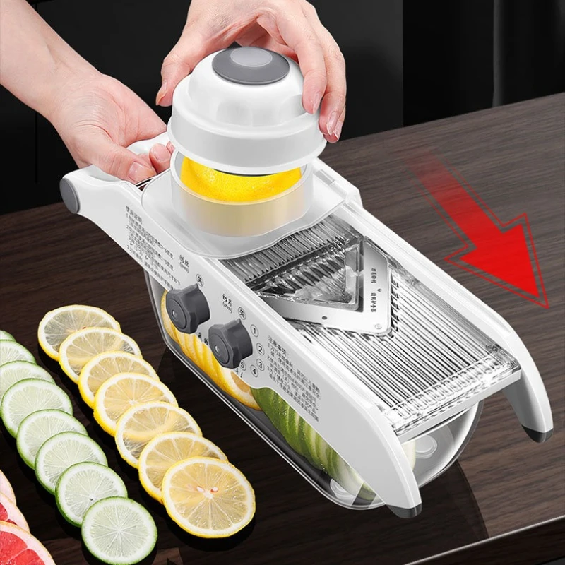 

Grater Furniture Vegetable Slicer Commercial Manual Portable Shop Vegetable Slicer Tool Plastic Tagliatrice Di Verdure MH40QCJ