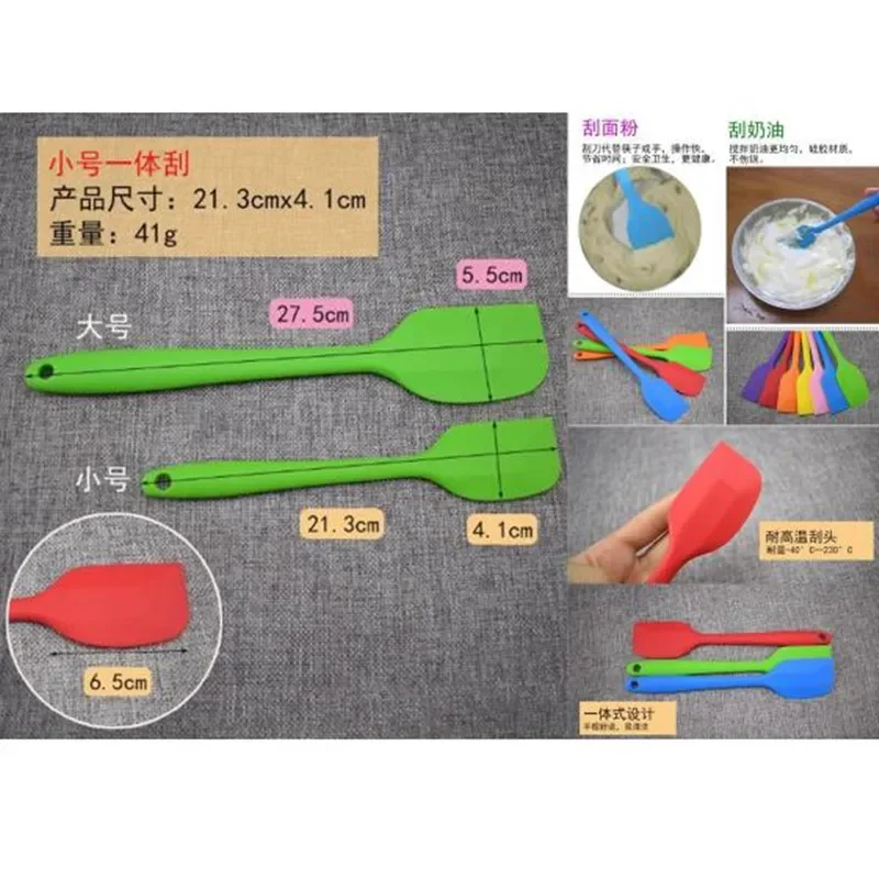 Silicone DIY Soap/Cake Tools include Stirring Rod Spoon Soap Making Heat-resistant Baking Scraper Kitchen Various Kinds Optional