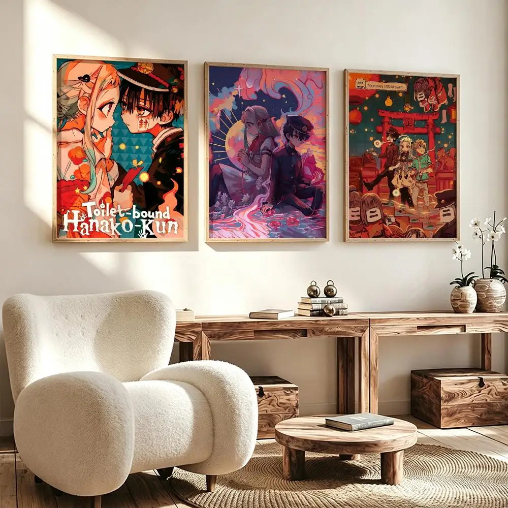 Modern Aesthetic Wall Art Poster anime Toilet-Bound Hanako-kun Poster for Office Home Decor Interior Large Wall Picture Print