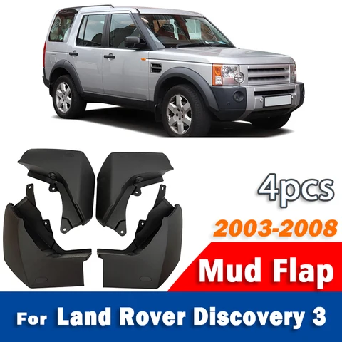 Для Land Rover Discovery 3 LR3 2004-2008 передние и задние брызговики, брызговики Lr3 аксессуары, брызговики, брызговики, крыло