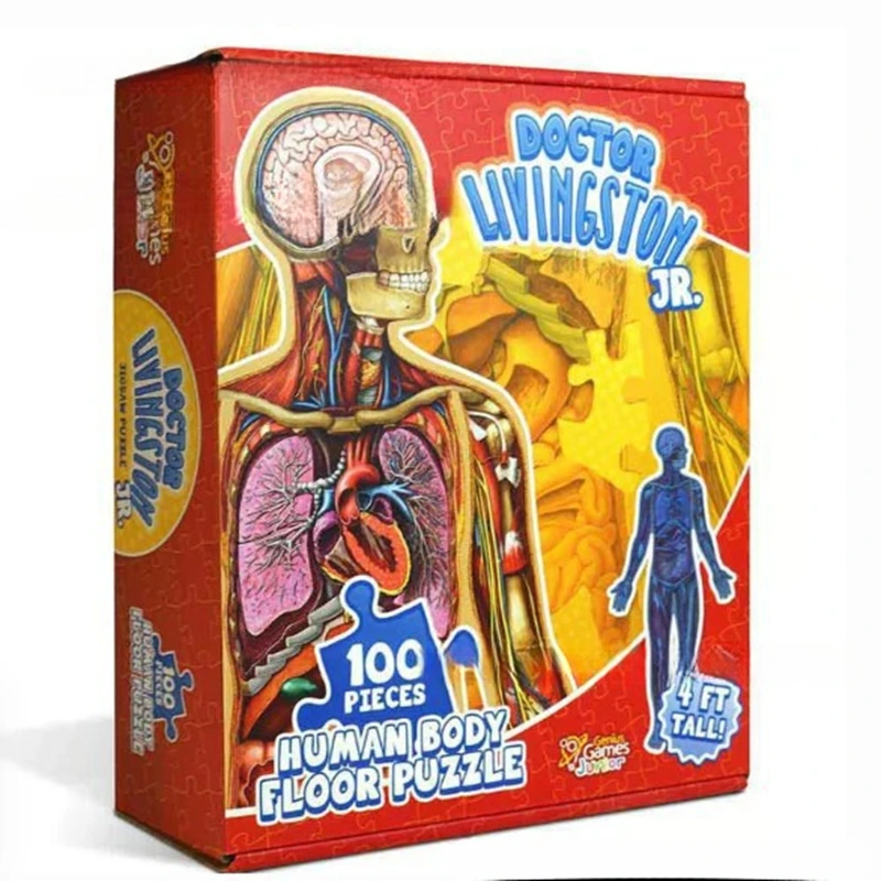 

Напольный пазл «Человеческое тело» из 100 деталей для детей, увлекательная развивающая игра для малышей