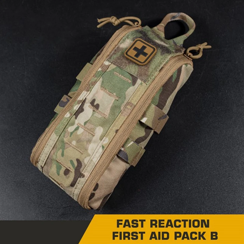 Outdoor First Aid Trauma Pack Medical Kits Quick Detach EMT First Aid Pouch Tactical Nylon Trauma Pouch Bag SOS Bag