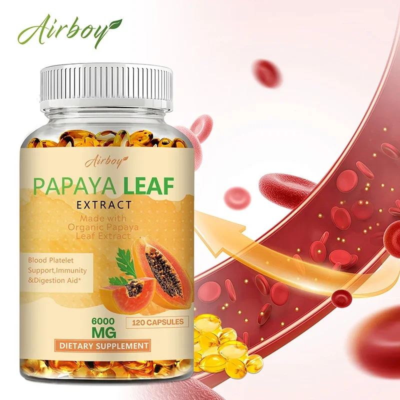 Papaya Leaf Extract - Supports Platelets, Bone Marrow and Spleen, Improves Immunity and Improves Digestion