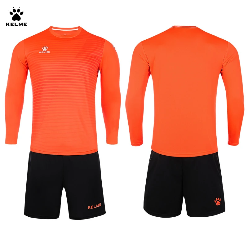 Kelme Adult Long Sleeved Football Suit Set, Match Training Team Uniform, Customized Football Jersey, Sports Top